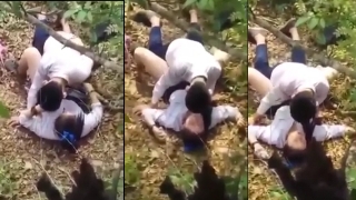 Bokep SMP Bocil mesum nekat ngewe di kebun